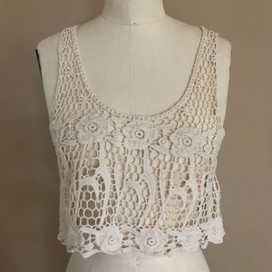Hollister crochet top